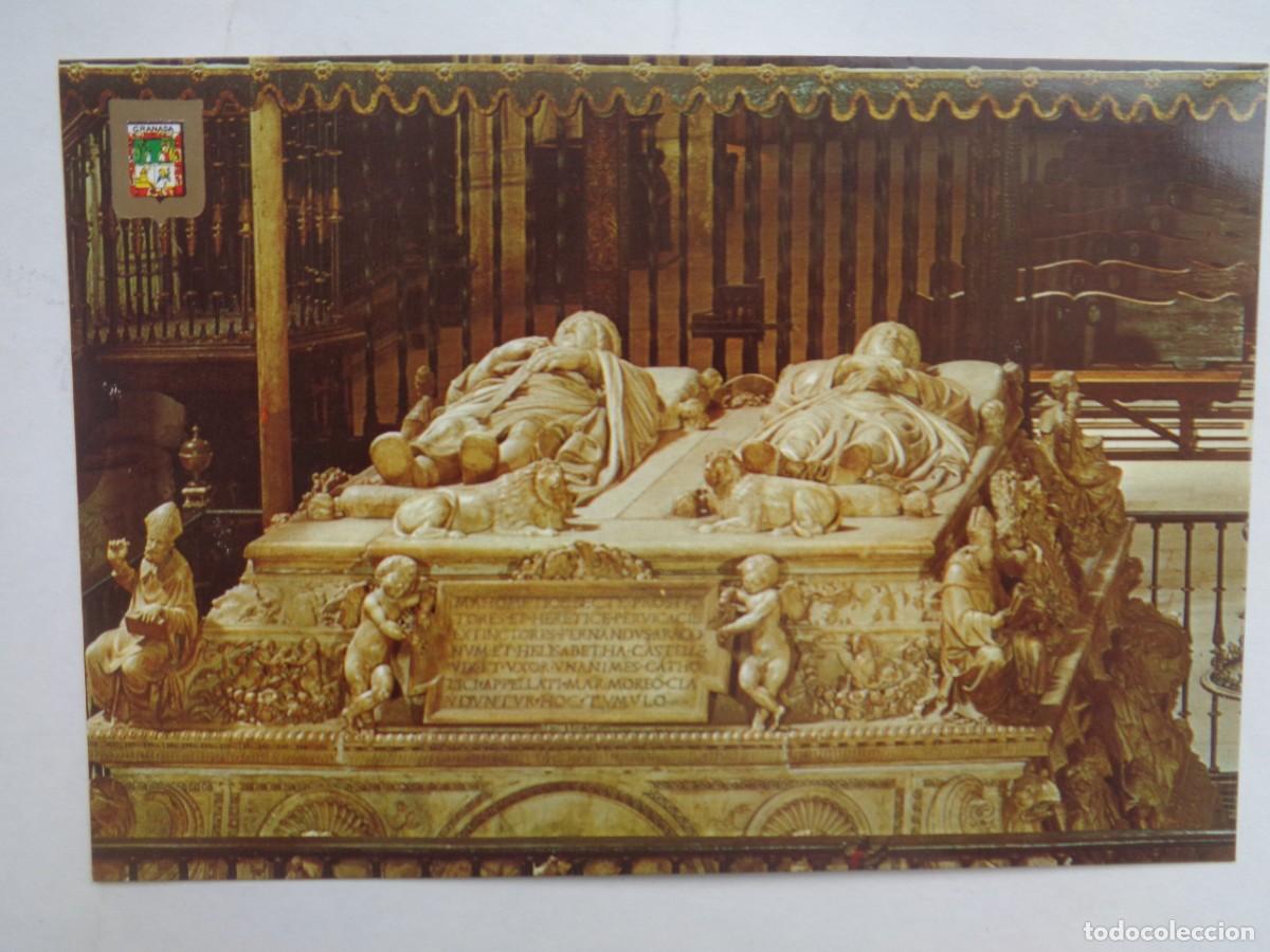 Postales: POSTAL DE GRANADA - CAPILLA REAL : SEPULCROS REALES . A&Ntilde;OS 60