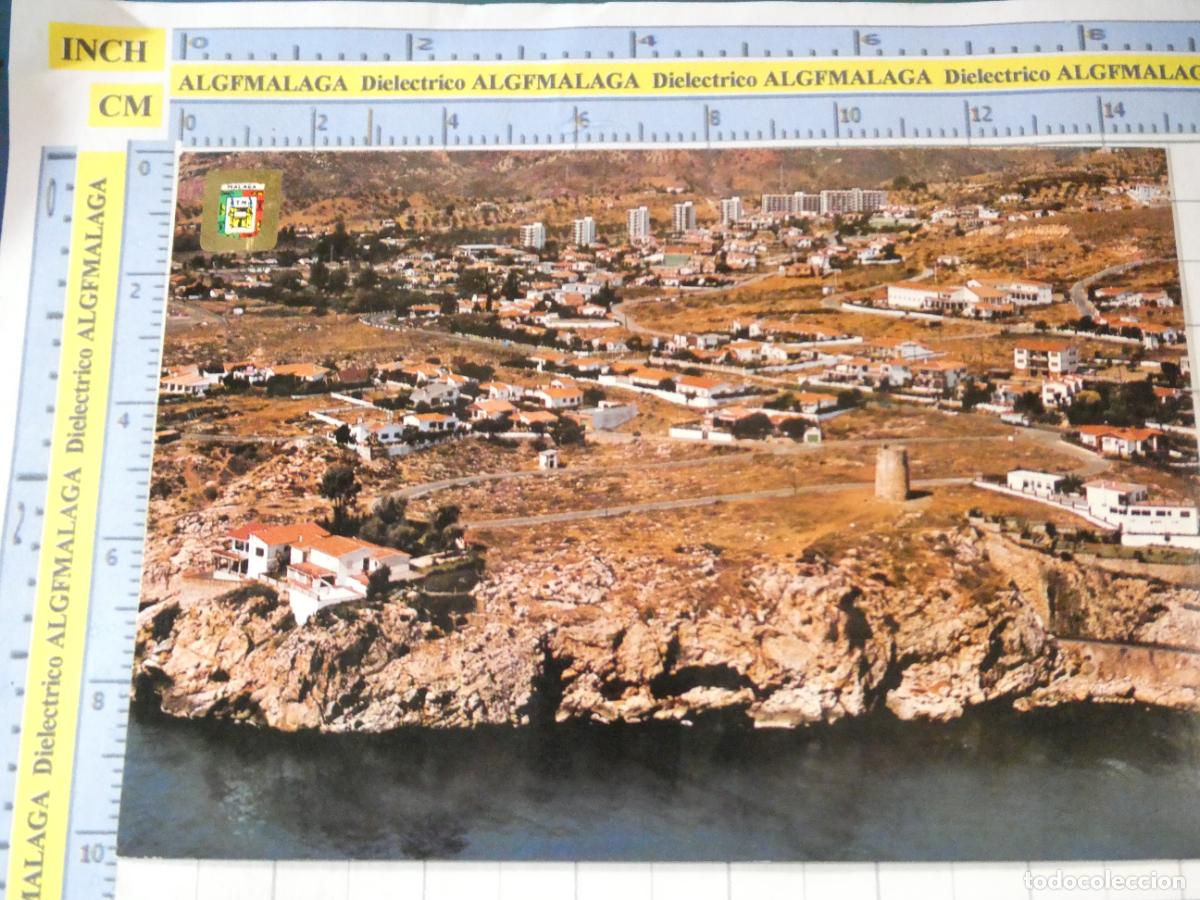 Postales: POSTAL DE M&Aacute;LAGA. A&Ntilde;O 1977. LA CALA DEL MORAL VISTA GENERAL DE SERRAMAR. 15 ESCUDO ORO. 763