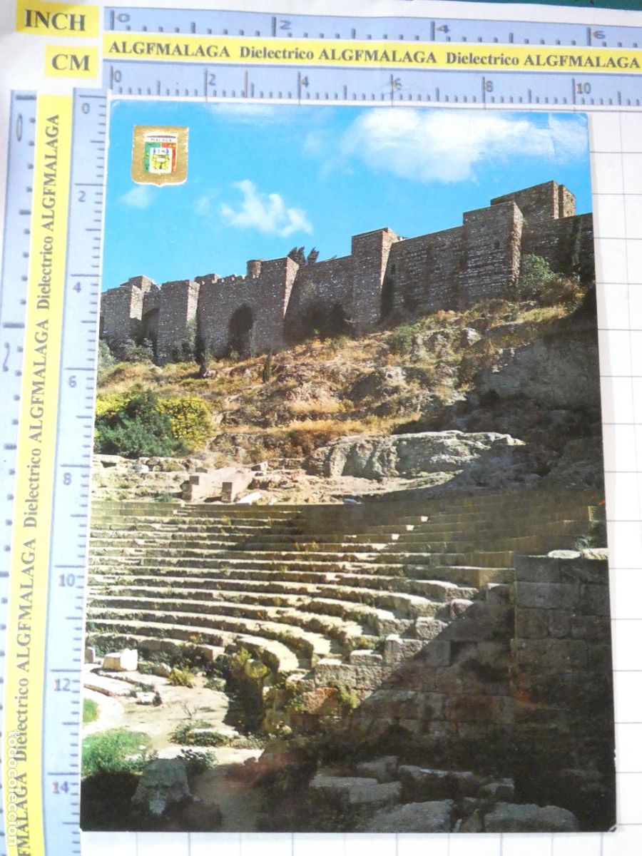Postales: POSTAL DE M&Aacute;LAGA. A&Ntilde;O 1972. ANFITEATRO ROMANO ALCAZABA 29 ESCUDO ORO. 769
