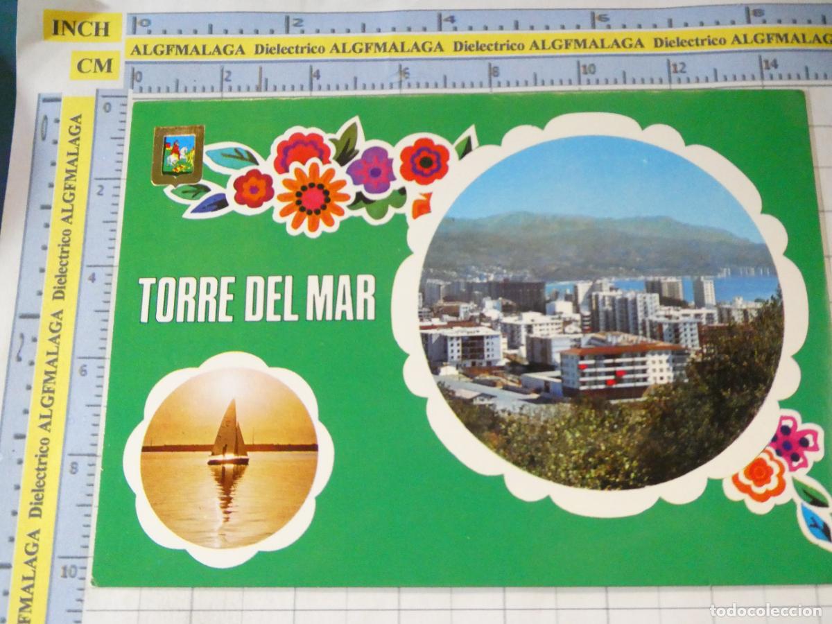 Postales: POSTAL DE M&Aacute;LAGA. A&Ntilde;O 1978. TORRE DEL MAR VISTA PARCIAL 43 ESCUDO ORO. 770