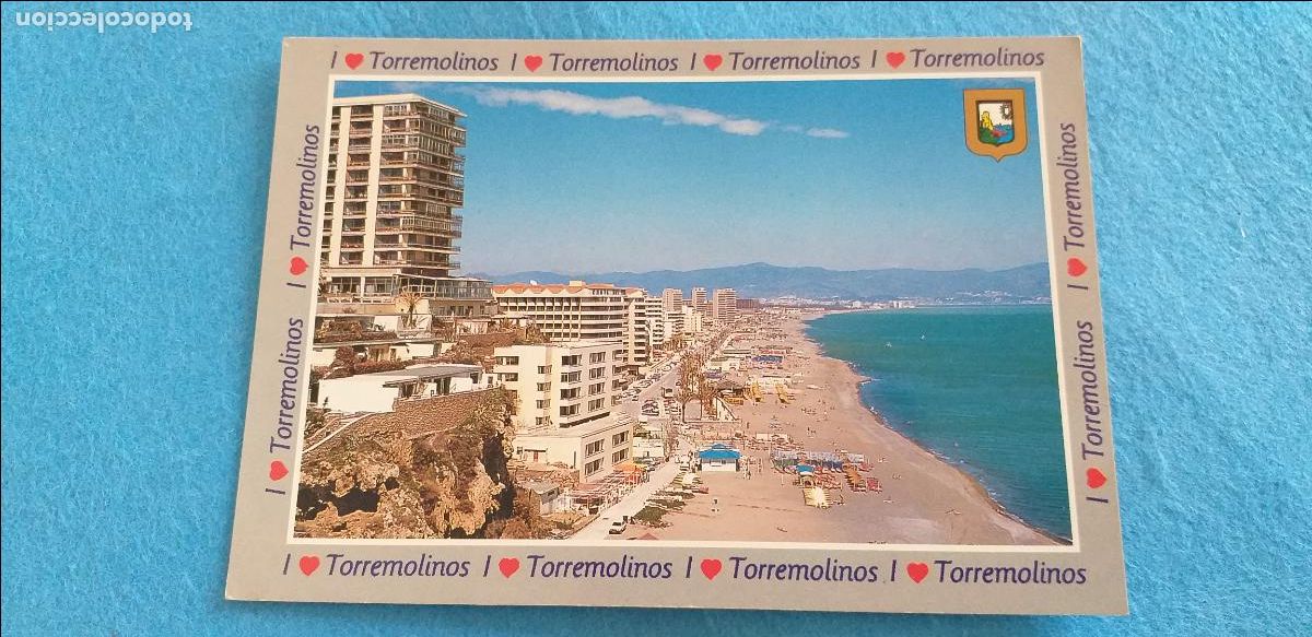 Postales: POSTAL MALAGA. Torremolinos. Costa del sol. El bajondillo. Playa y paseo mar&iacute;timo. # 40