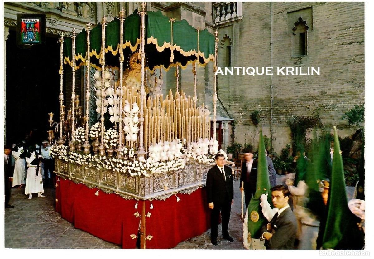 Postales: SEVILLA N&ordm; 188 SEMANA SANTA , MARIA SANTISIMA DEL ROCIO / ESCUDO DE ORO / SIN FRANQUEAR