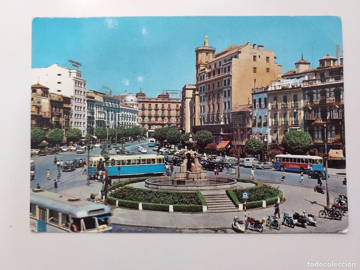 Postales: POSTAL GRANADA PUERTA REAL. 1966. SIN CIRCULAR. 9. MOTOCICLETAS MOTO VESPA