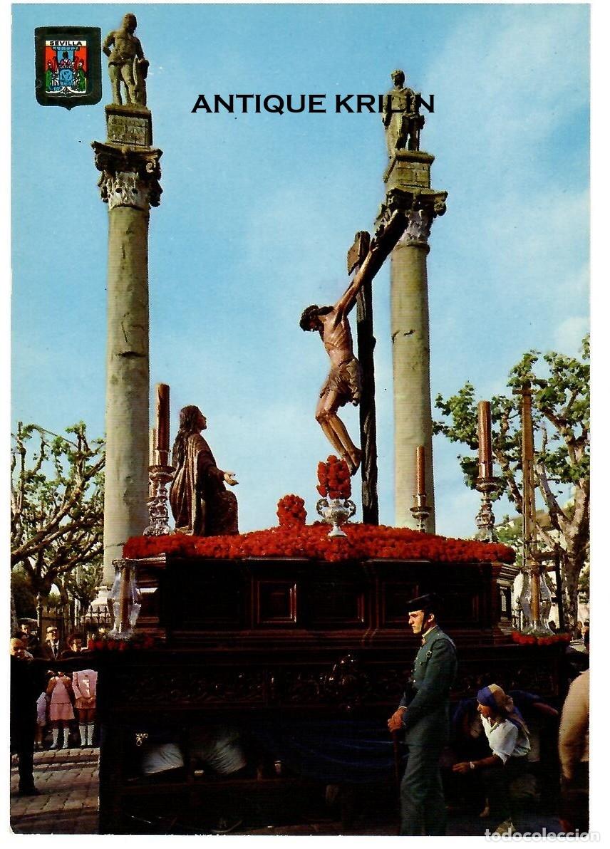 Postales: SEVILLA N&ordm; 246 SEMANA SANTA , CRISTO DE LA BUENA MUERTE Y LA MAGDALENA / SIN FRANQUEAR