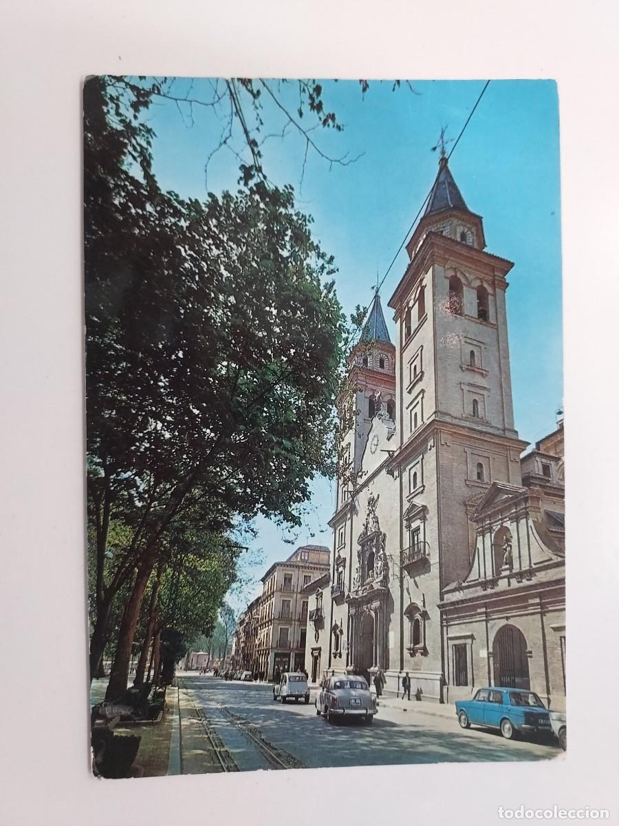 Postales: POSTAL GRANADA BASILICA NTRA SRA DE LAS ANGUSTIAS. 1969. SIN CIRCULAR. CITROEN 2CV