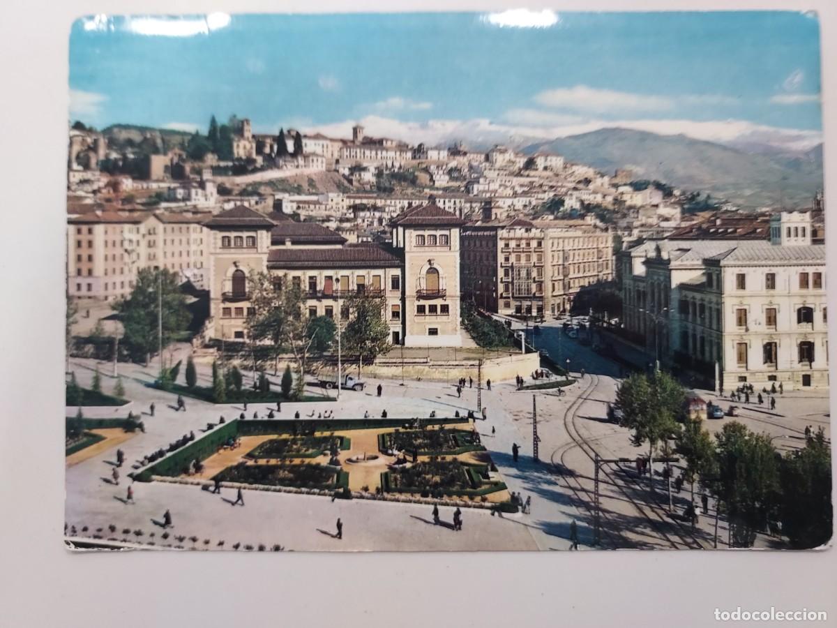 Postales: POSTAL GRANADA VISTA PARCIAL AL FONDO SIERRA NEVADA. 1963. CIRCULADA. ARRIBAS 2071