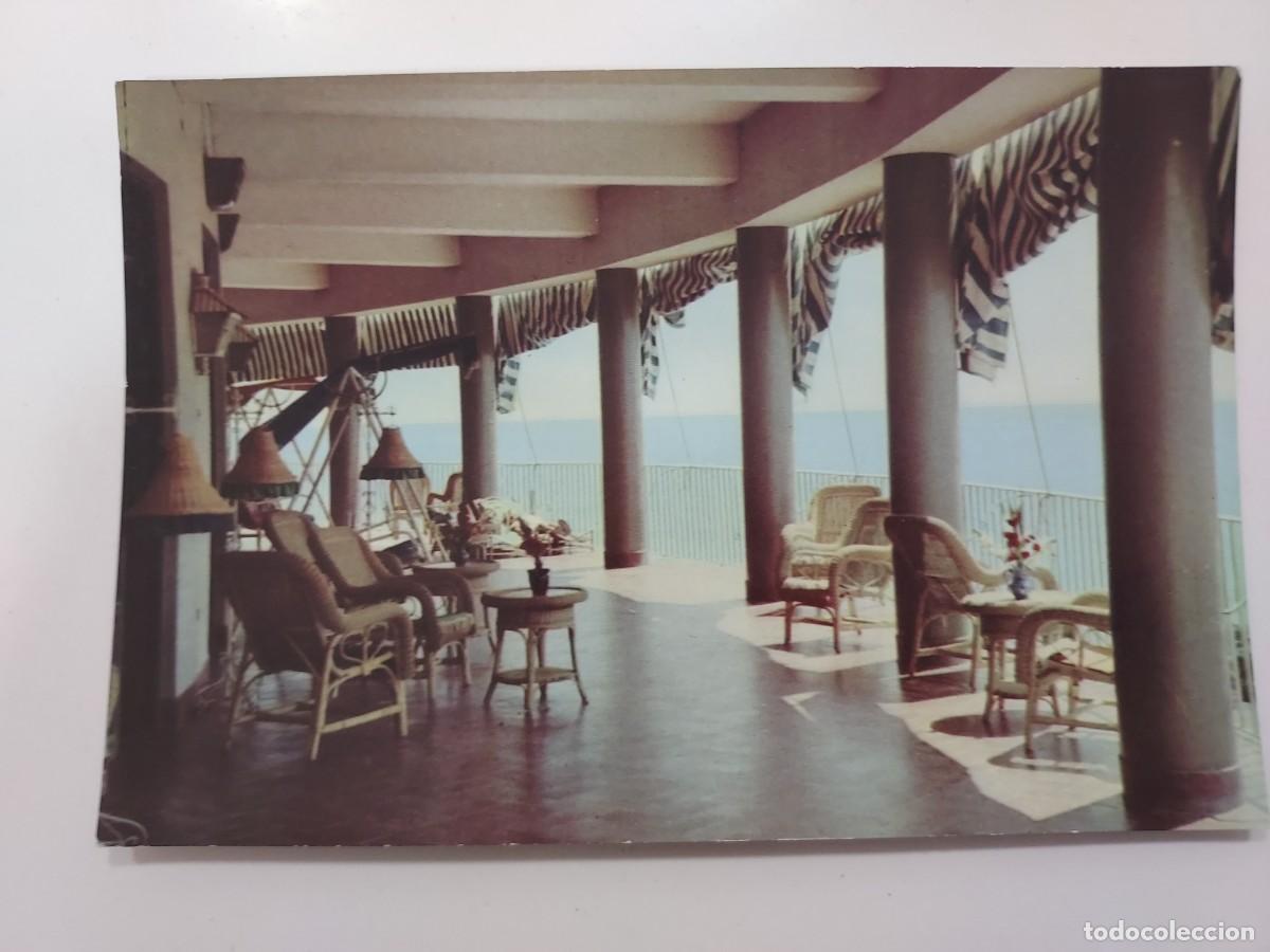 Postales: POSTAL ALMU&Ntilde;ECAR HOTEL SEXI UN RINCON DE LA TERRAZA. 1958. SIN CIRCULAR. GRANADA. VALDIVIESO