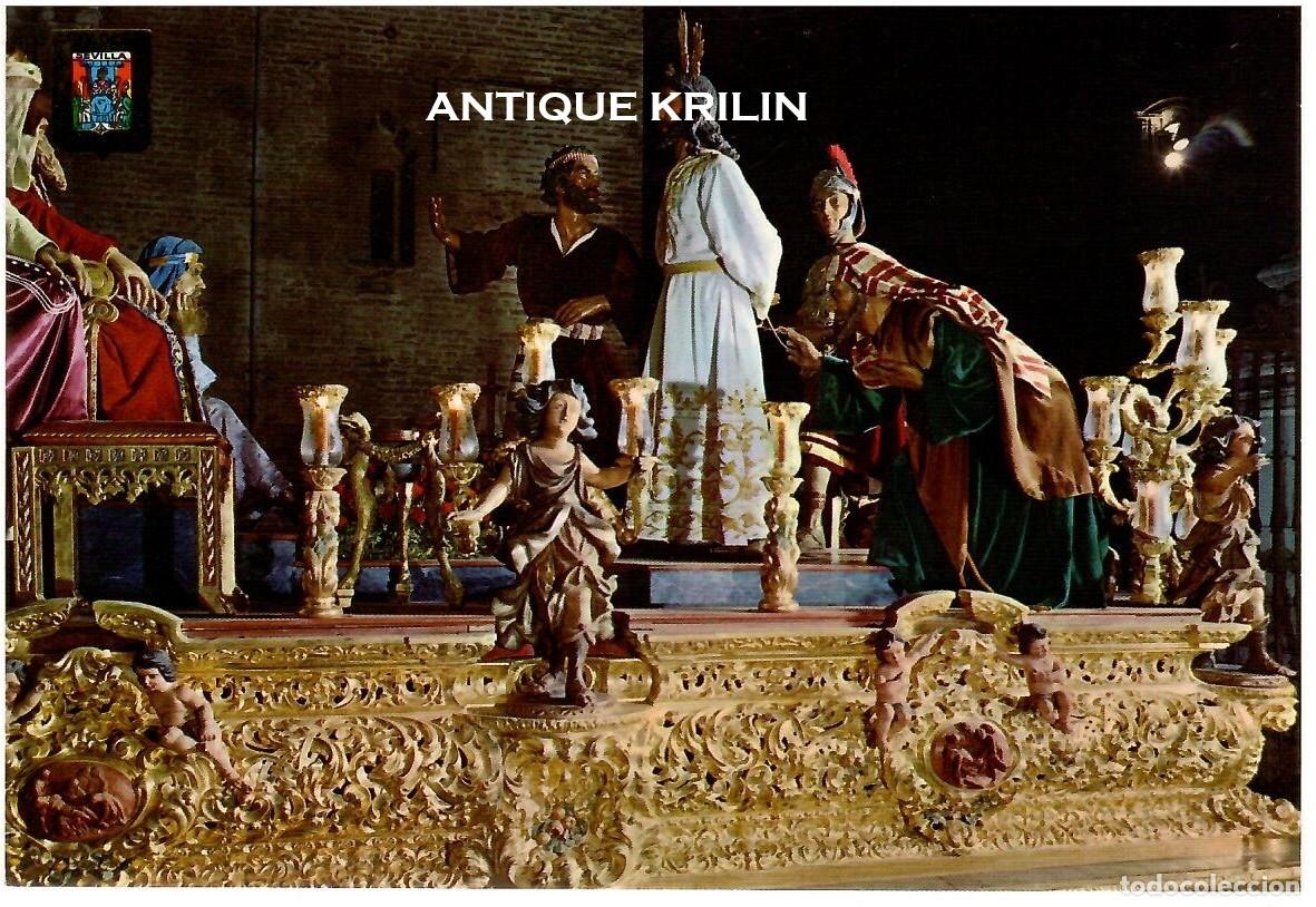 Postales: SEVILLA N&ordm; 10 SEMANA SANTA , NUESTRO PADRE JESUS ANTE AN&Aacute;S / SIN FRANQUEAR
