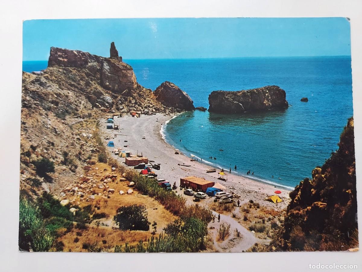 Postales: POSTAL CASTELL DE FERRO LA RIJANA. 1968. CIRCULADA. GRANADA