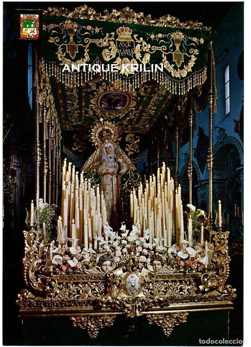 Postales: GRANADA N&ordm; 129 SEMANA SANTA , PASO NTRA. SRA. DE LA ESPERANZA / SIN FRANQUEAR