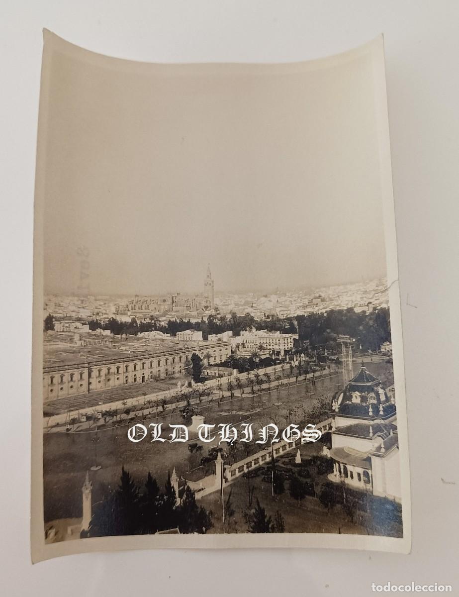 Postales: FOTOGRAFIA DE SEVILLA, VISTA DE LA CIUDAD, A&Ntilde;OS 30 / 40, MIDE 10,5 X 8 CMS.