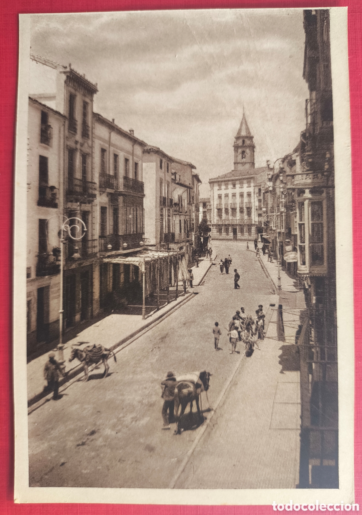 Postales: ALCAL&Aacute; LA REAL CARRERA DE LAS MERCEDES POSTAL ANIMADA JAEN C. 1930