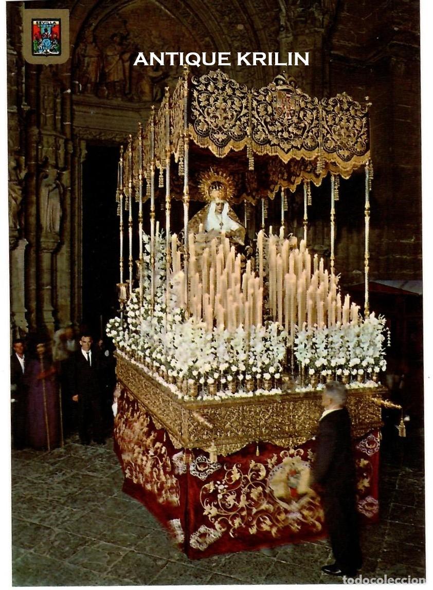 Postales: SEVILLA N&ordm; 31 SEMANA SANTA , NTRA. SRA. DEL REFUGIO / ESCUDO DE ORO / SIN FRANQUEAR