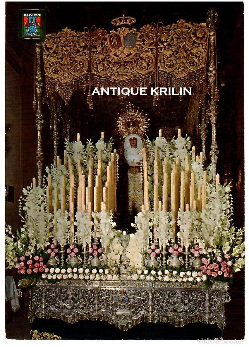 Postales: SEVILLA N&ordm; 251 SEMANA SANTA , NTRA. SRA. DE LA ESPERANZA , TRIANA / SIN FRANQUEAR PERO ESCRITA