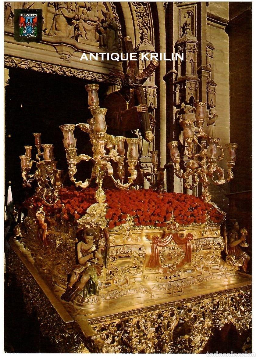 Postales: SEVILLA N&ordm; 273 SEMANA SANTA , NTRO PADRE JES&Uacute;S DE LA SALUD / ESCUDO DE ORO / SIN FRANQUEAR