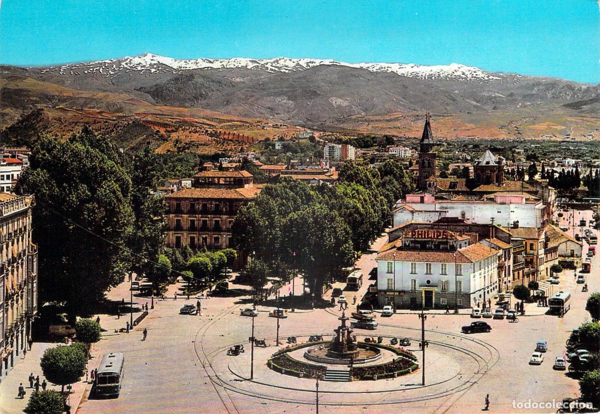 Postales: Postal de Granada con vista a Sierra Nevada