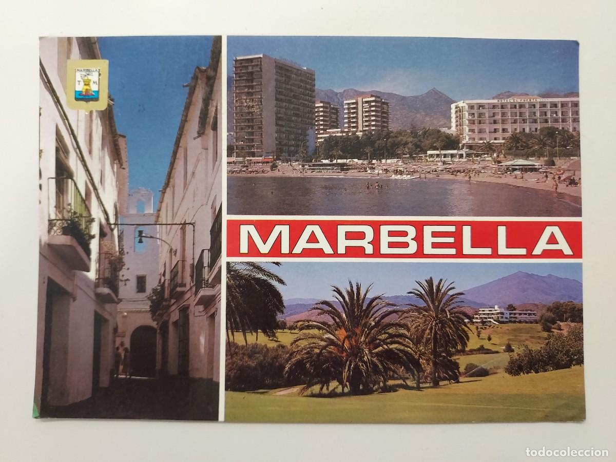 Postales: POSTAL MARBELLA DIVESOS ASPECTOS. 1979. CIRCULADA. MALAGA