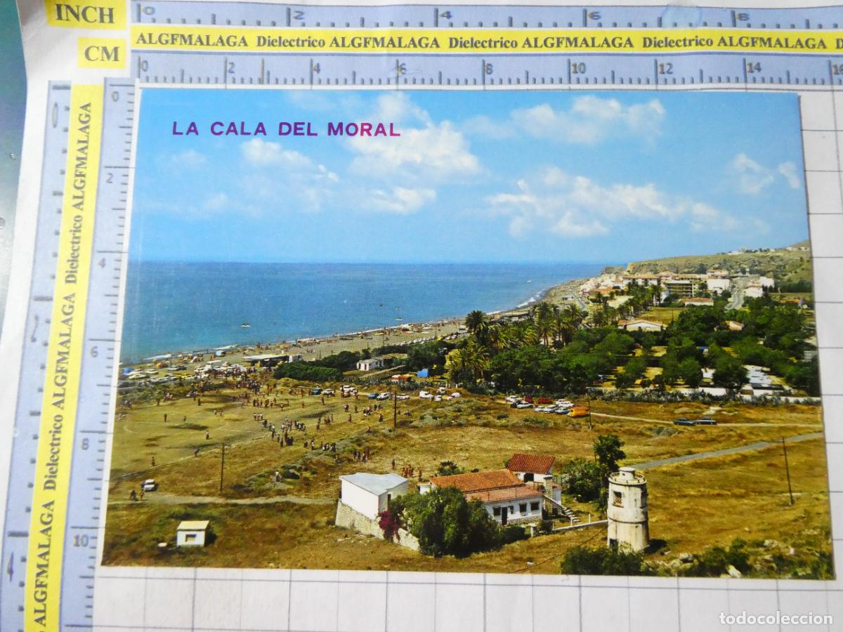 Postales: POSTAL DE M&Aacute;LAGA. A&Ntilde;O 1974. LA CALA DEL MORAL. CAMPO DE F&Uacute;TBOL. PLAYA. 1 ARRIBAS. 756