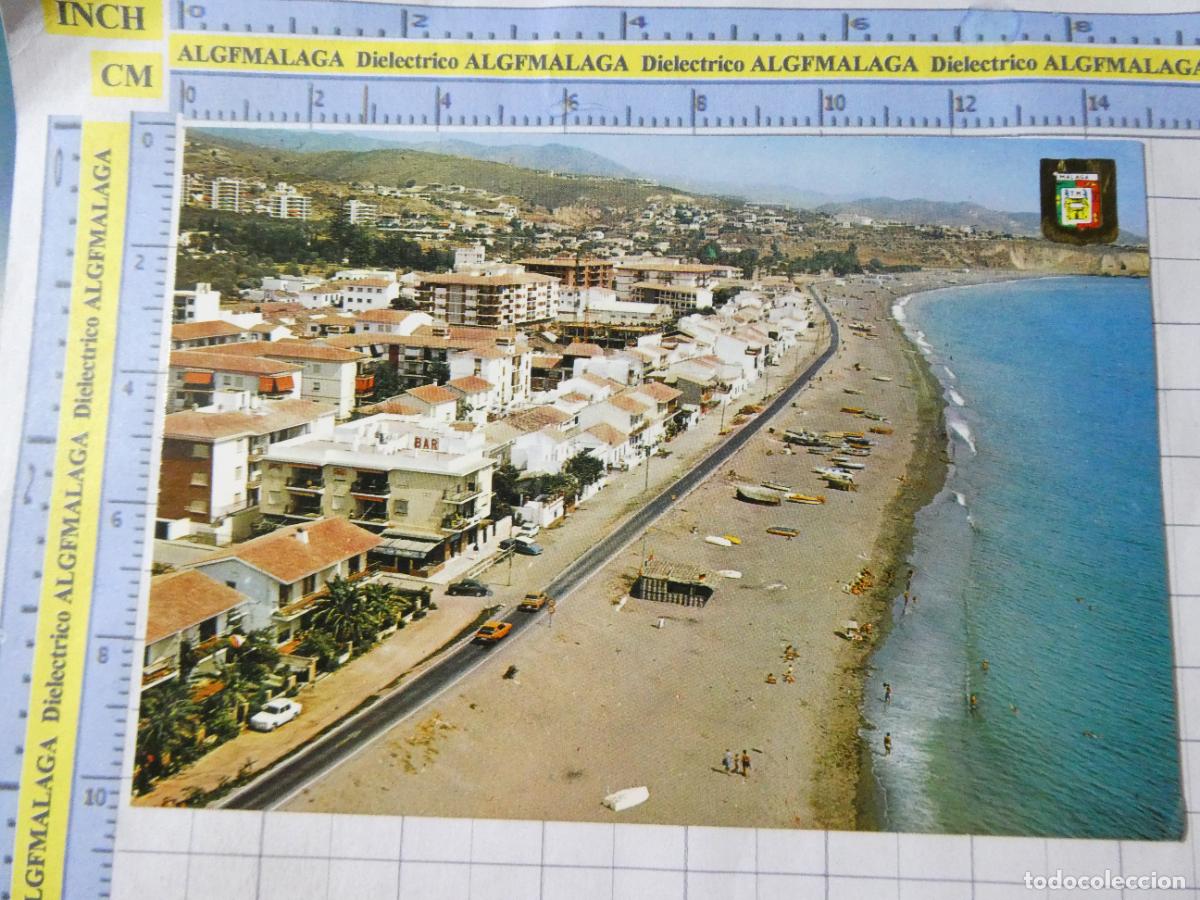 Postales: POSTAL DE M&Aacute;LAGA. A&Ntilde;O 1975. RINC&Oacute;N DE LA VICTORIA LA CALA DEL MORAL 11 ESCUDO ORO. 757