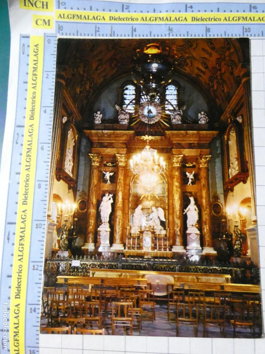 Postales: POSTAL DE M&Aacute;LAGA. A&Ntilde;O 1973. SANTA IGLESIA CATEDRAL ALTAR DE LA ENCARNACI&Oacute;N. 2447 DELTA. 764