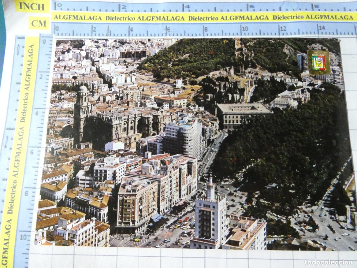 Postcards: POSTAL DE M&Aacute;LAGA. A&Ntilde;O 1976. VISTA AEREA ALAMEDA PARQUE 40 ESCUDO ORO. 766