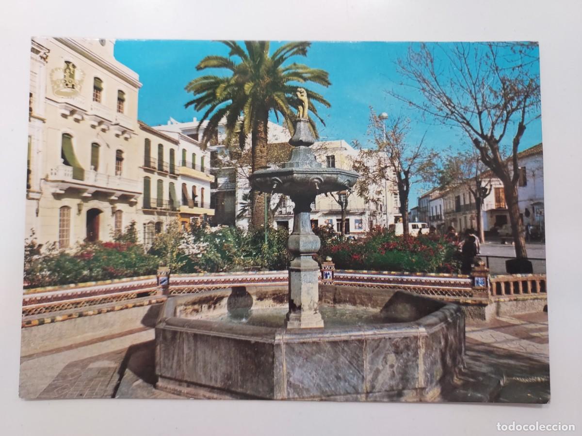 Postales: POSTAL COIN DETALLE DE LA PLAZA. 1975. CIRCULADA. M&Aacute;LAGA