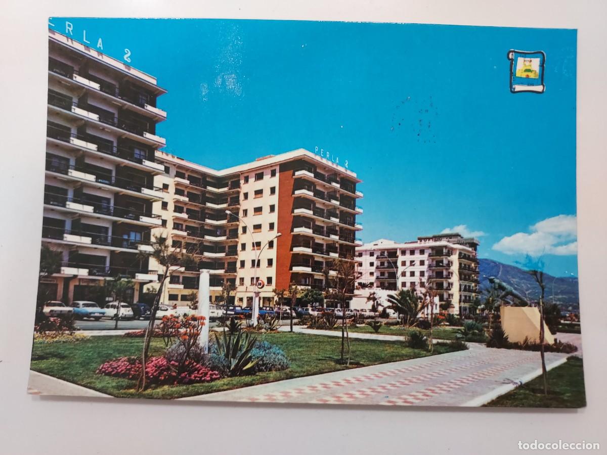 Postales: POSTAL FUENGIROLA PASEO MARITIMO. 1970. CIRCULADA. M&Aacute;LAGA. EDIFICIO PERLA 2 - Foto 1