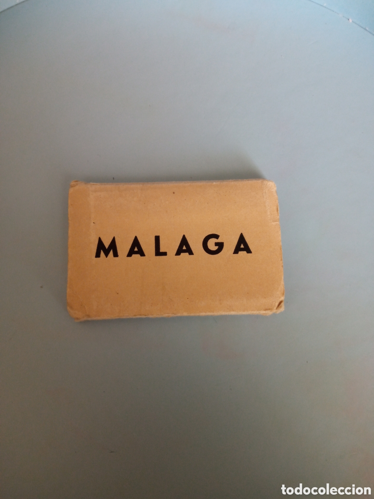 Postales: Antiguo acorde&oacute;n con 18 antiguas fotograf&iacute;as en miniatura de M&aacute;laga, miden 57x37mm