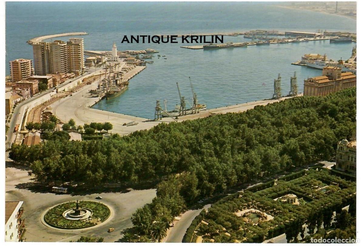 Postales: MALAGA N&ordm; 153 PASEO DE LA FAROLA Y PUERTO / G. GARRABELLA / SIN FRANQUEAR