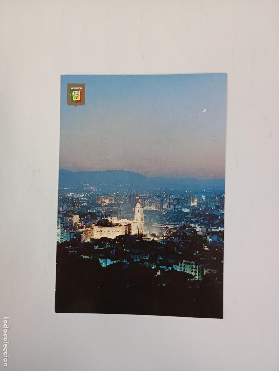 Postales: POSTAL DE M&Aacute;LAGA. COSTA DEL SOL. VISTA NOCTURNA. TDKP29V