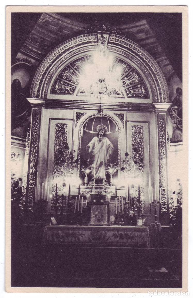 Postales: Gibrale&oacute;n (Huelva): Parroquia de San Juan Bautista. Sagrario. Foto Rodri. No circulada (A&ntilde;os 50)