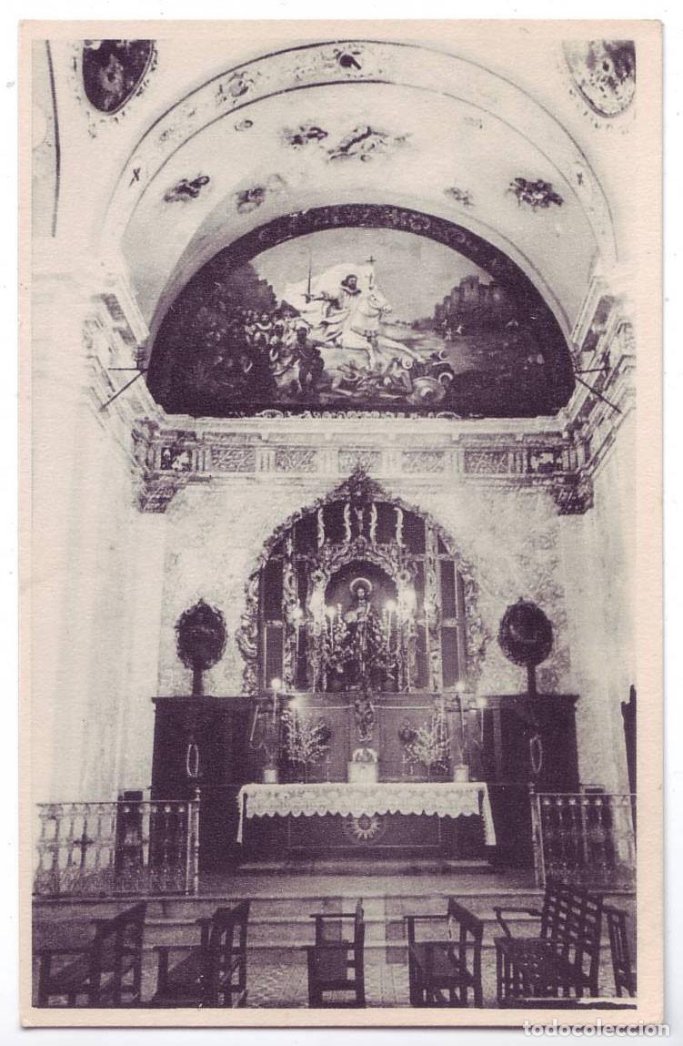 Postales: Gibrale&oacute;n (Huelva): Parroquia de Santiago. Altar Mayor. Foto Rodri. No circulada (A&ntilde;os 50)