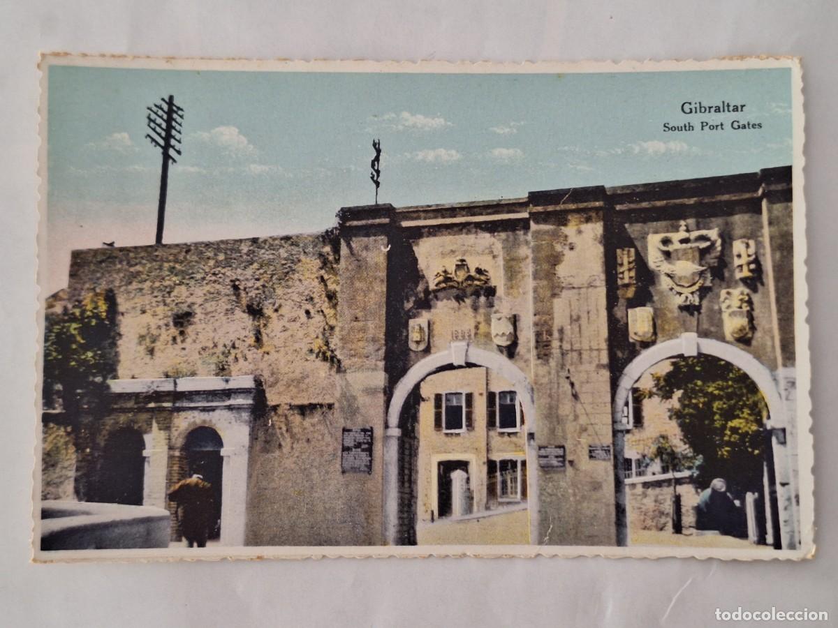 Postales: ANTIGUA POSTAL GIBRALTAR PUERTAS DEL PUERTO SUR RV 2885