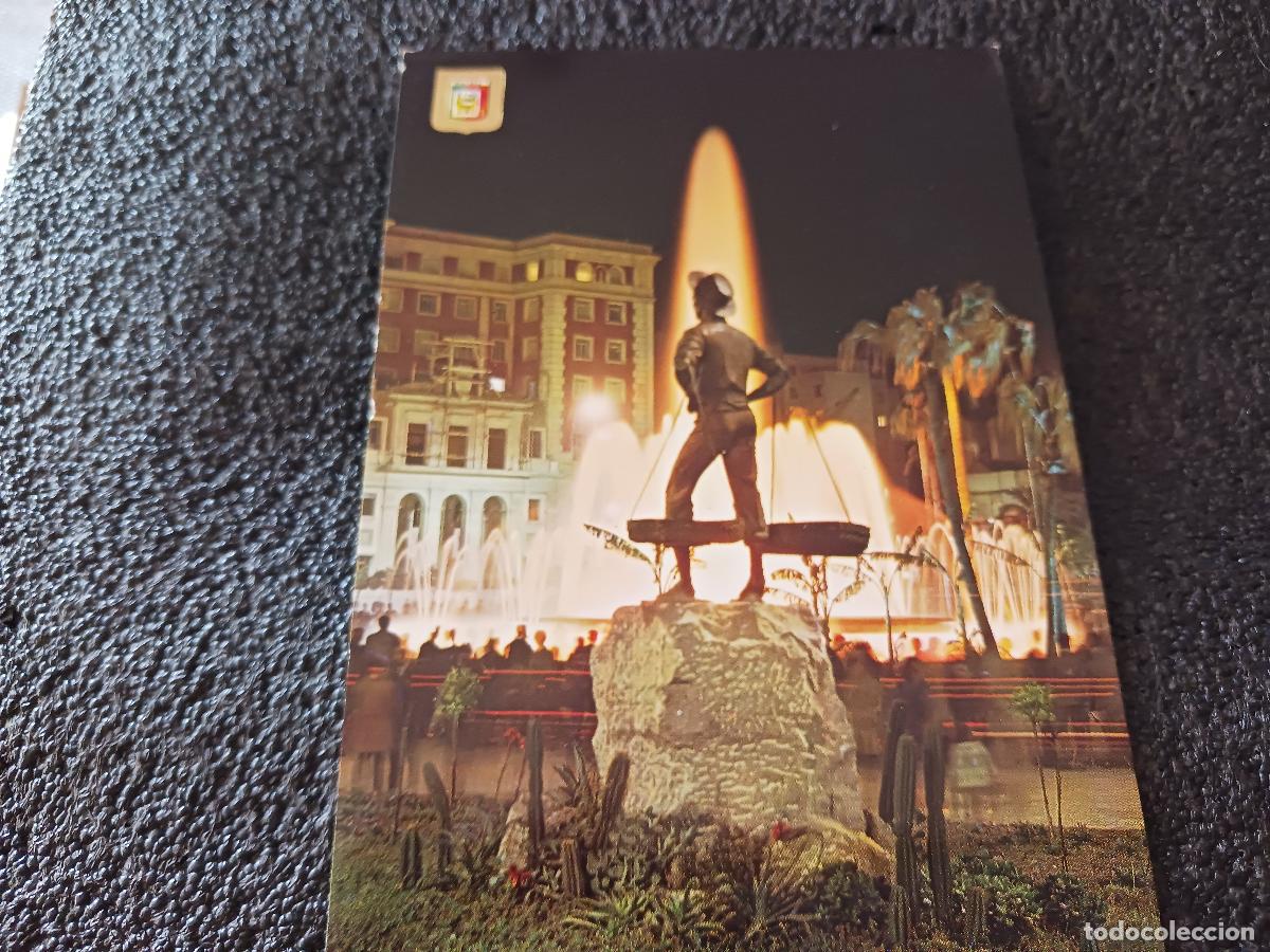 Postales: 62 malaga, fuente de la marina y el cenachero, ed. dominguez