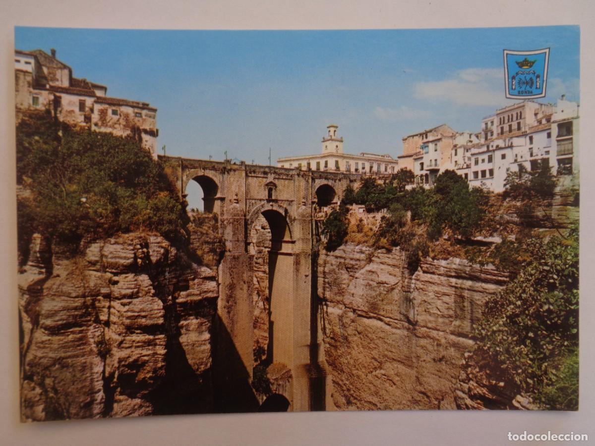 Postales: POSTAL DE RONDA ( MALAGA ): PUENTE NUEVO &uml; TAJO &uml;. A&Ntilde;OS 60