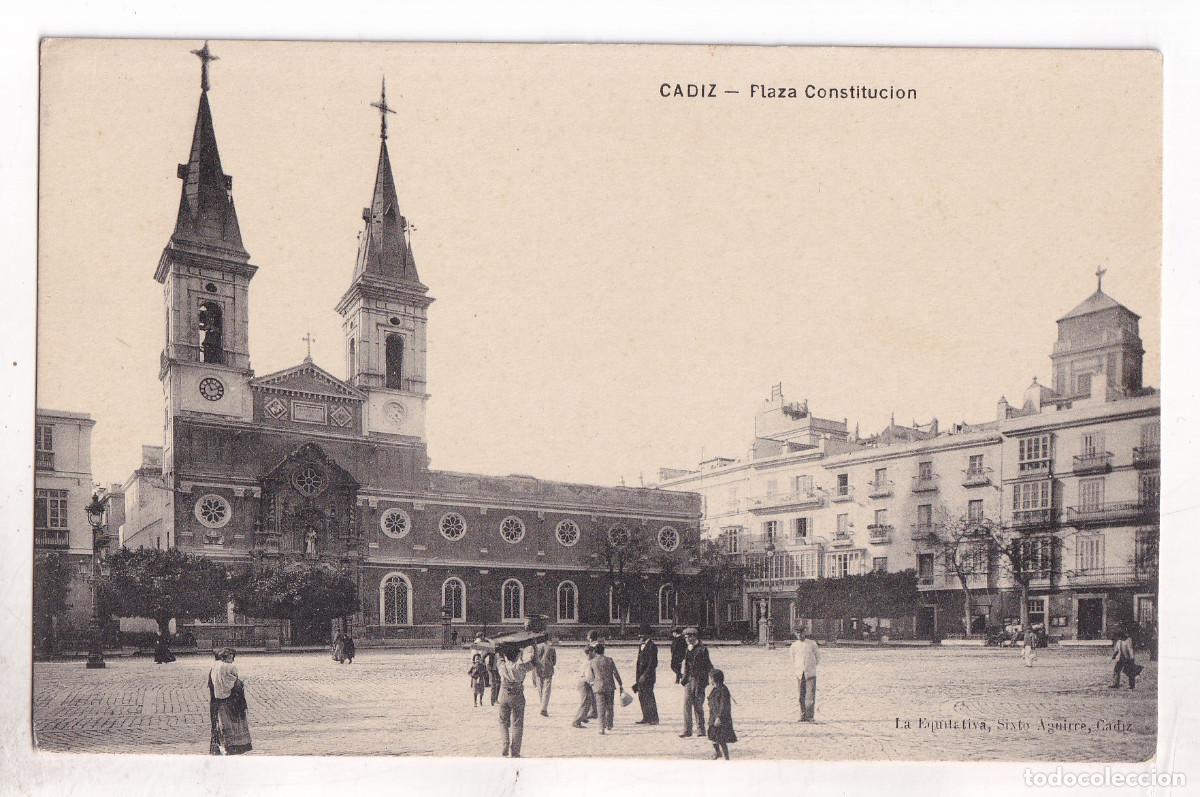 Postales: POSTAL. C&Aacute;DIZ. PLAZA CONSTITUCI&Oacute;N.