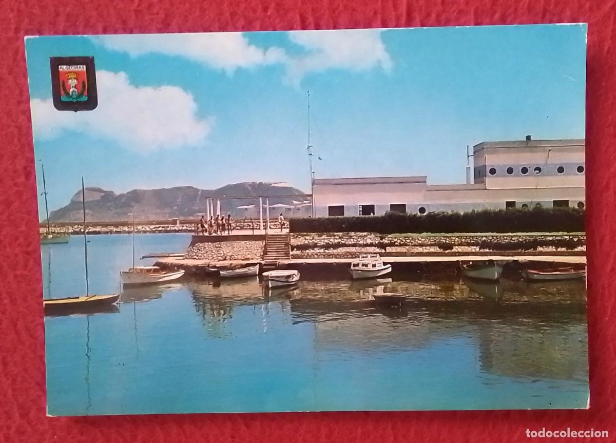 Postales: ANTIGUA POSTAL POST CARD ALGECIRAS C&Aacute;DIZ CLUB N&Aacute;UTICO Y PE&Ntilde;&Oacute;N DE GIBRALTAR..CLUB NAUTIQUE NAUTIC...