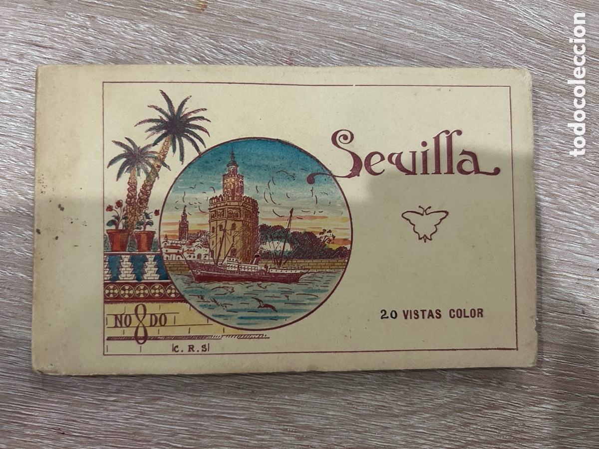 Postales: Sevilla - Antiguo Carnet / Librito de 20 Vistas Color - Edici&oacute;n C.R.S. (Espa&ntilde;a Antigua