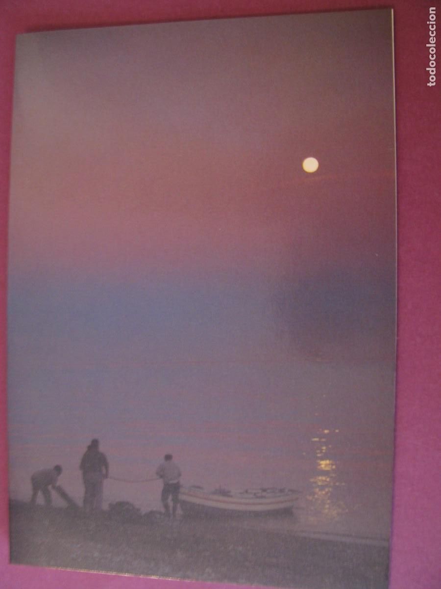 Postales: POSTAL DIPTICA DE FOTOGRAFO MICHAEL LEWIN 1992. SERIE PAISAJES ANDALUCES. LOS BOLICHES, PESCADORES