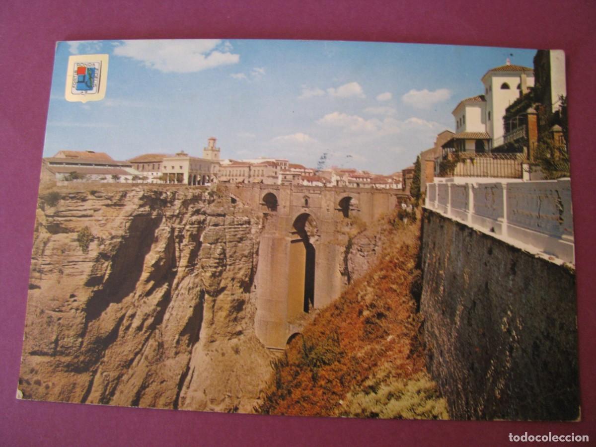 Postales: POSTAL DE RONDA. PUENTE NUEVO SOBRE EL TAJO. DOMINGUEZ 6