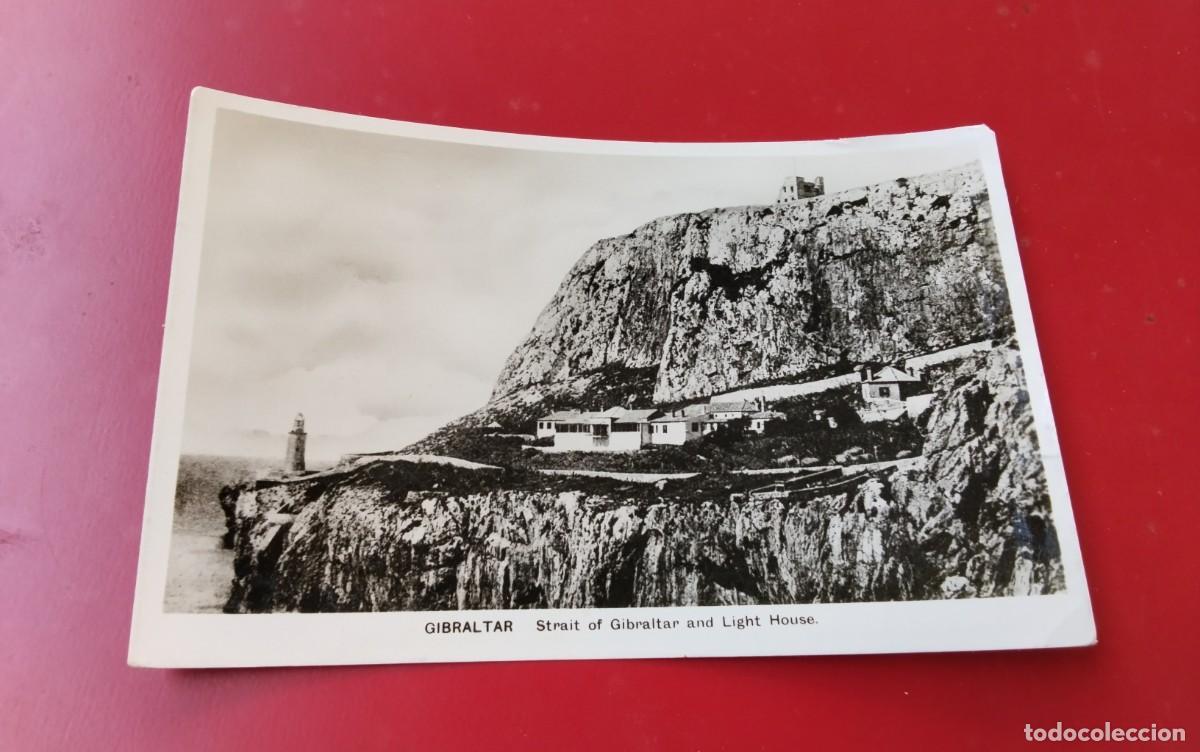 Postales: GIBRALTAR , POSTAL ANTIGUA , BLANCO Y NEGRO
