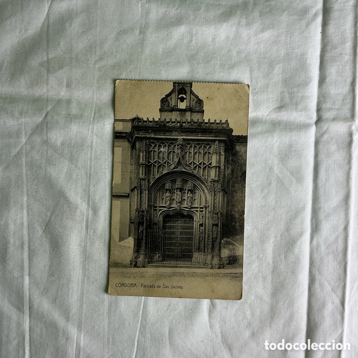 Postales: Postal C&oacute;rdoba Fachada de San Jacinto Blanco y negro Original de la &eacute;poca 1918