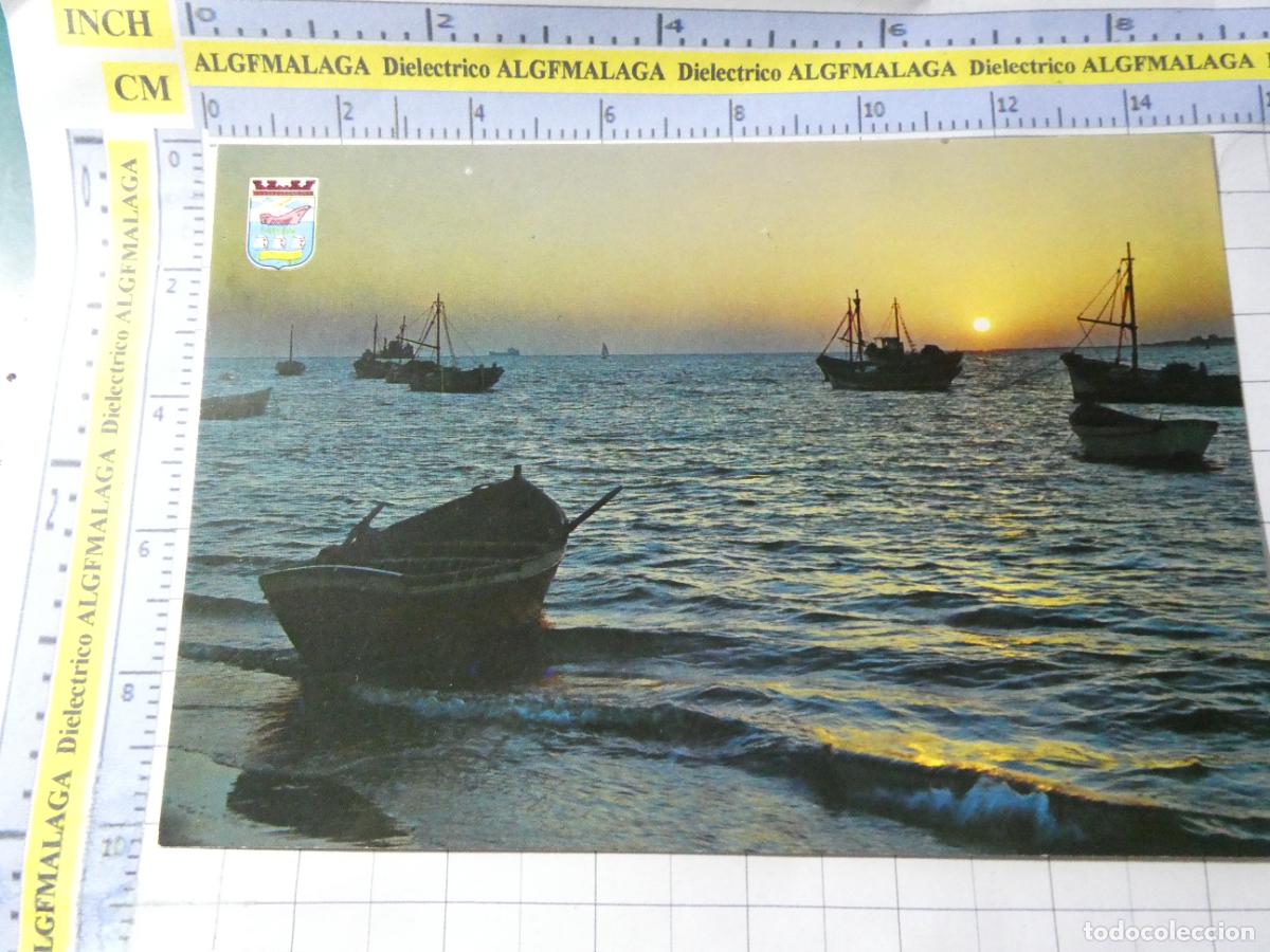 Postales: POSTAL DE GRANADA. ALMU&Ntilde;&Eacute;CAR. A&Ntilde;O 1964. PUESTA DE SOL 552 ZERKOWITZ. 812