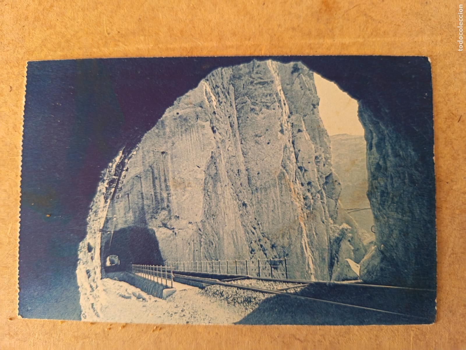 Postales: MALAGA. N&ordm; 24. TUNEL DEL CHORRO. GRAFOS.