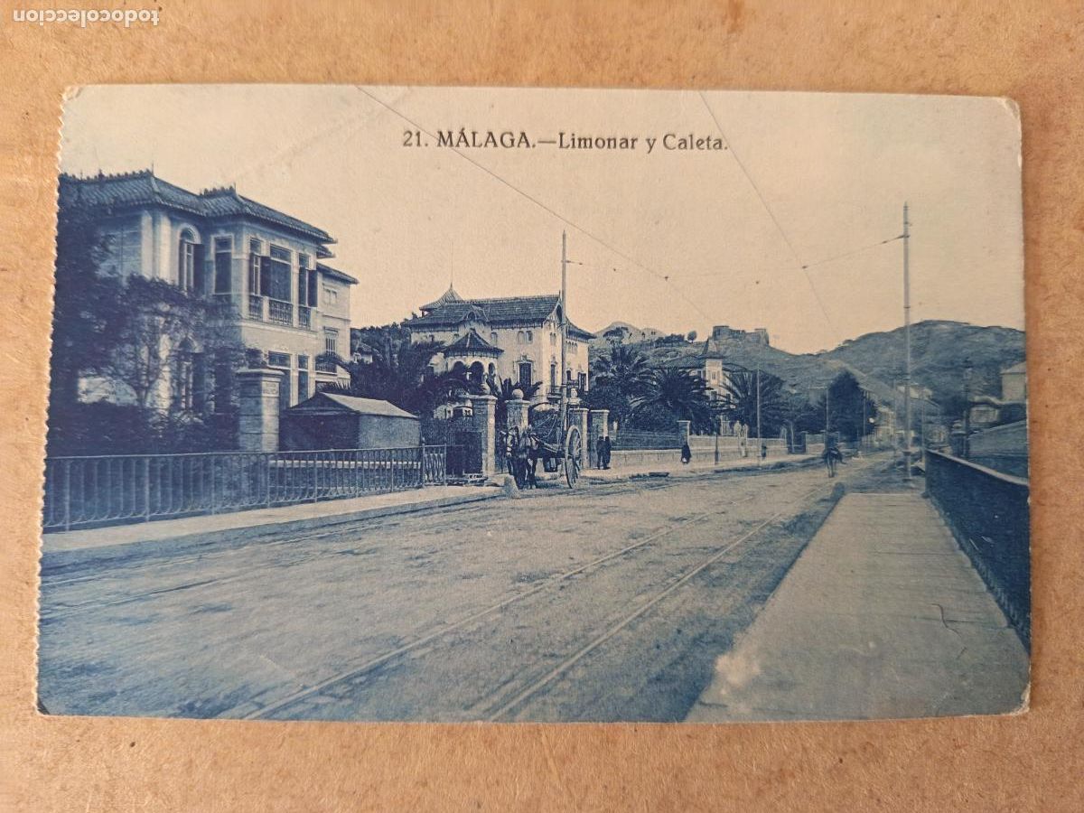 Postales: MALAGA. N&ordm; 21. LIMONAR Y CALETA. GRAFOS.