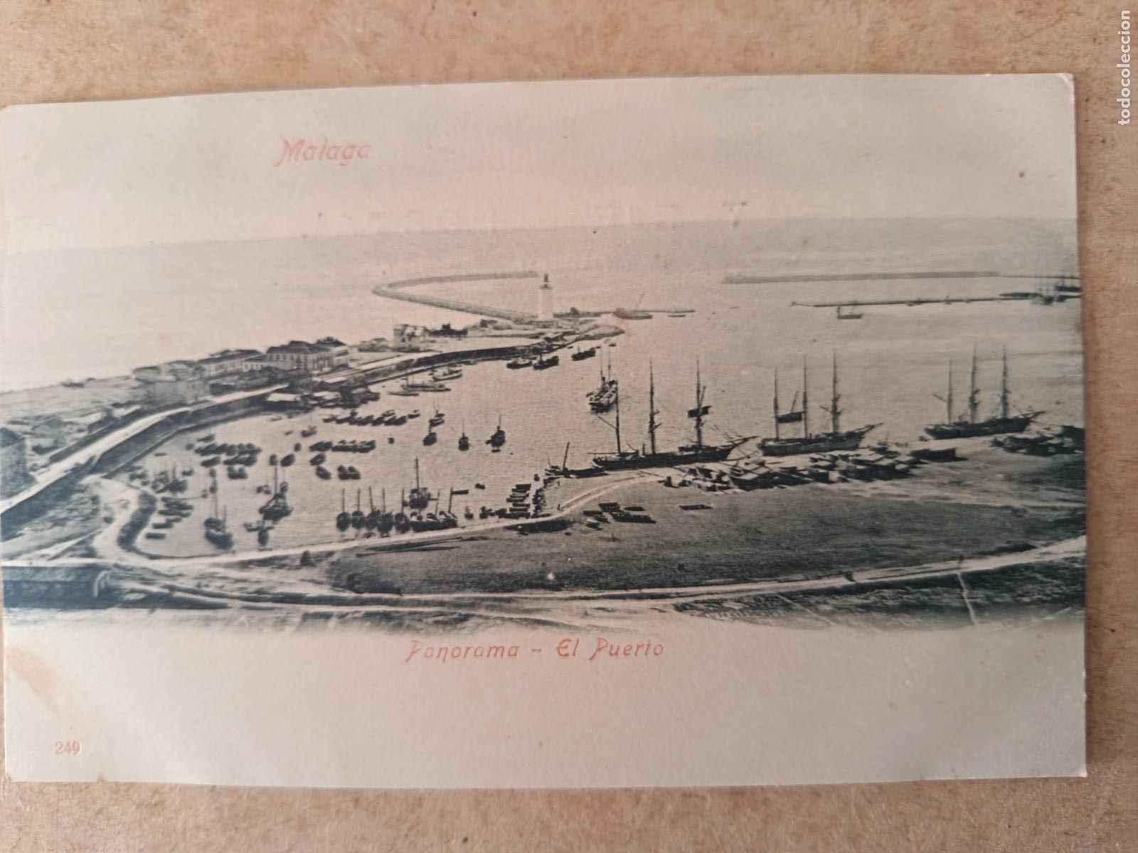 Postales: MALAGA. N&ordm; 249. PANORAMA. EL PUENTE. DORSO SIN DIVIDIR.