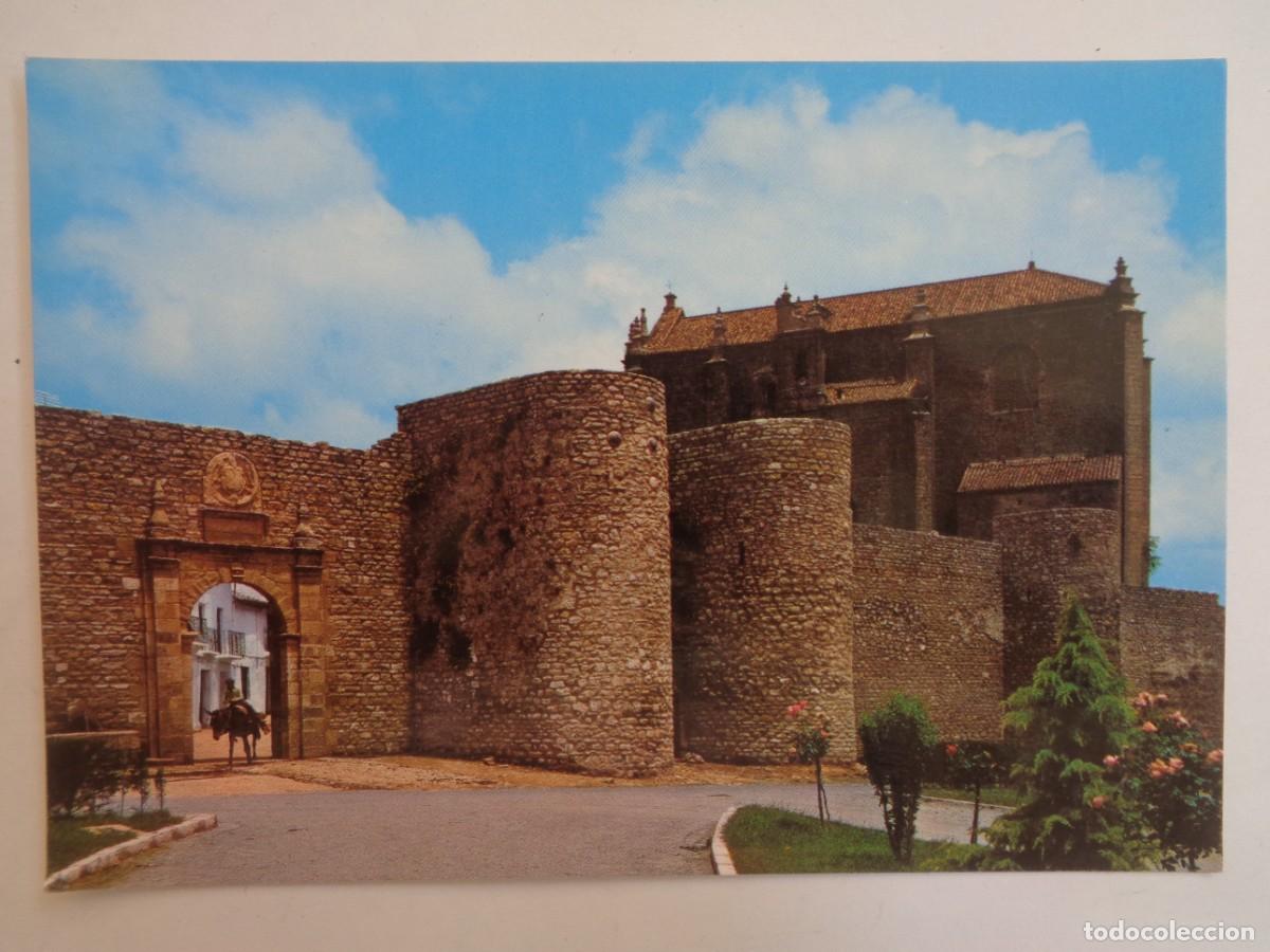 Postcards: POSTAL DE RONDA ( MALAGA ): IGLESIA DEL ESPIRITU SANTO Y MURALLAS