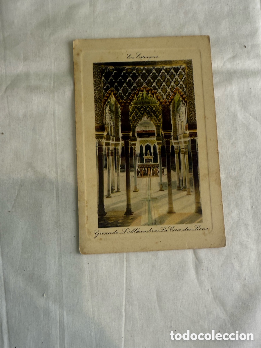 Postales: Postal Granada Alhambra Patio de los Leones Color Original 1910