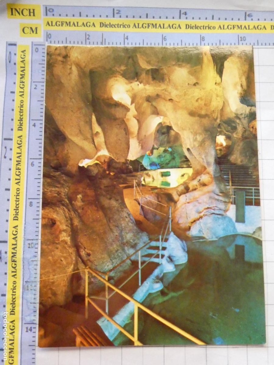 Postales: POSTAL DE M&Aacute;LAGA. A&Ntilde;O 1978. RINC&Oacute;N DE LA VICTORIA CUEVA DEL TESORO. SALA DE LOS LAGOS. 2517