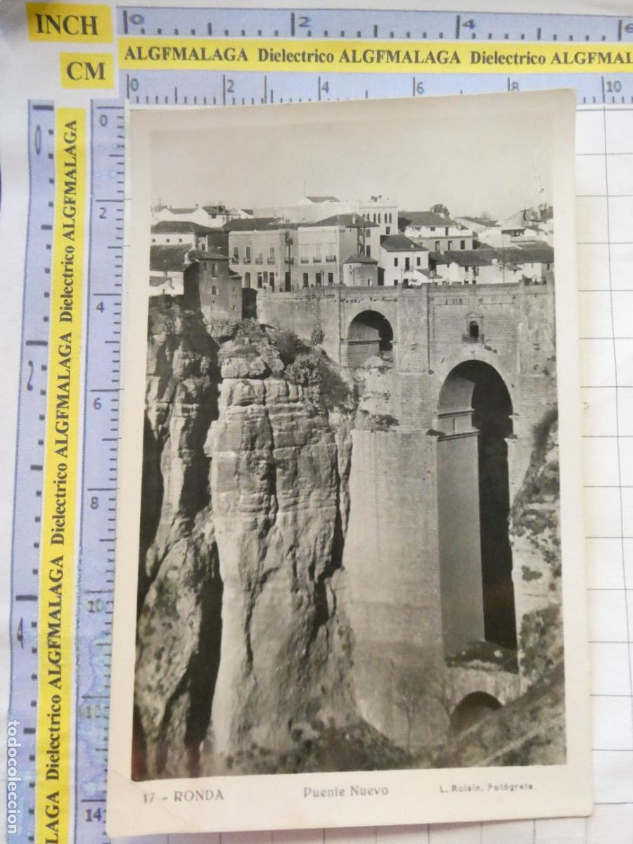 Postales: POSTAL DE M&Aacute;LAGA. A&Ntilde;OS 30 50. RONDA PUENTE NUEVO 17 ROISIN. 2534